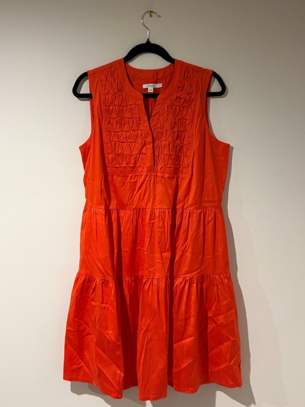 Chico's Orange Sleeveless Sundress